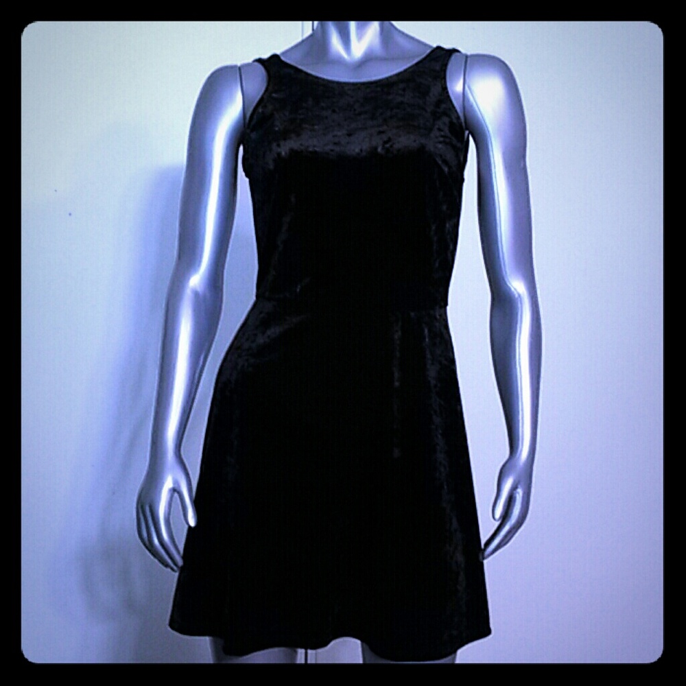 •H&M /Crushed Velvet Swing Dress• size (10)